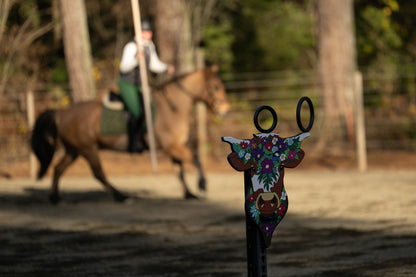 Copper Pony Poles Working Equitation Competition Bull Obstacle