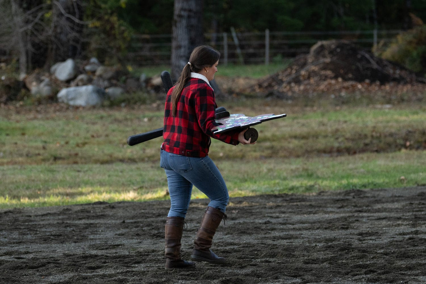 Copper Pony Poles Working Equitation Competition Bull Obstacle